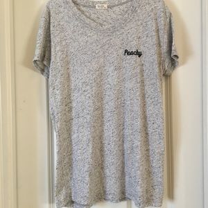 Heather Grey "Peachy" Tee